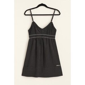 Billabong Black Striped Sundress Small‎ – Adjustable Straps, Casual Summer Dress